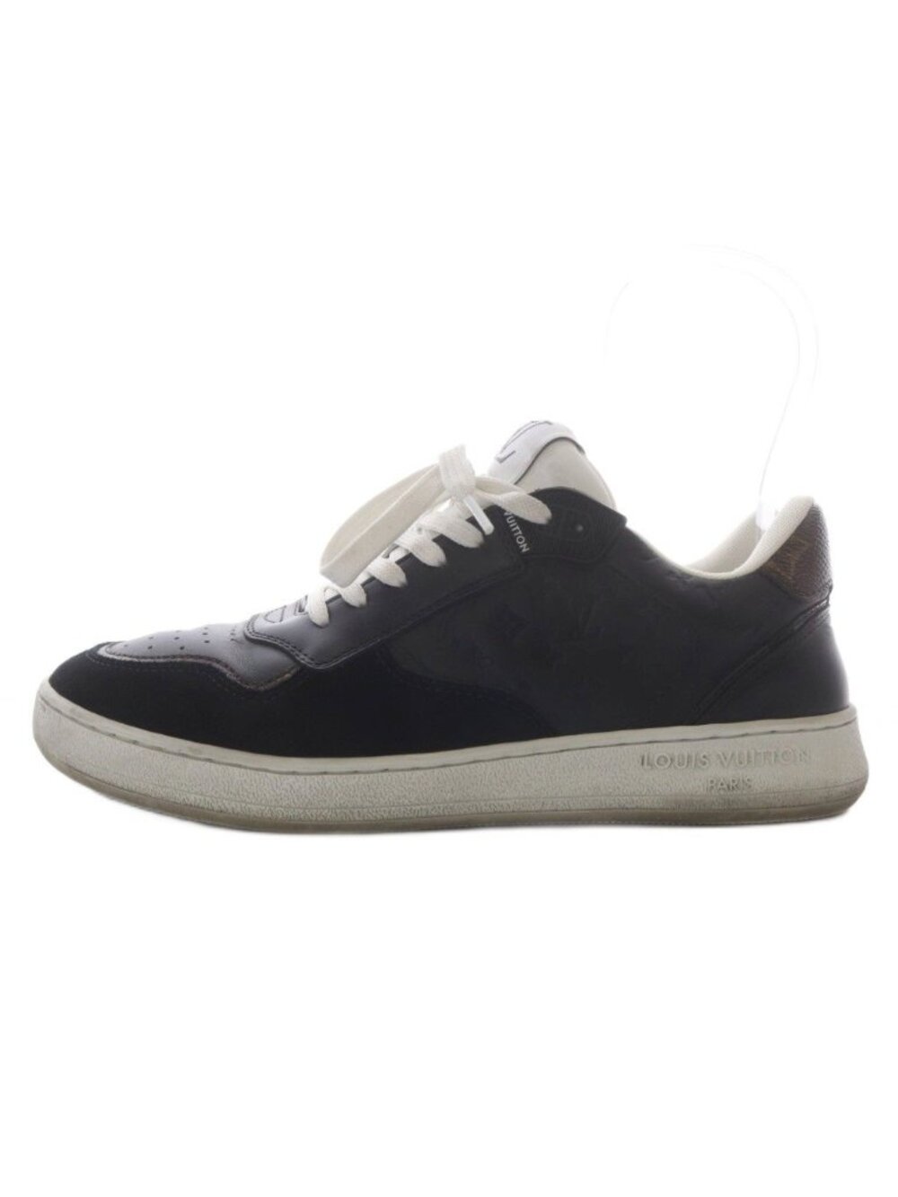 Louis Vuitton LV Stadium Sneakers Low-Cut Leather Black 38